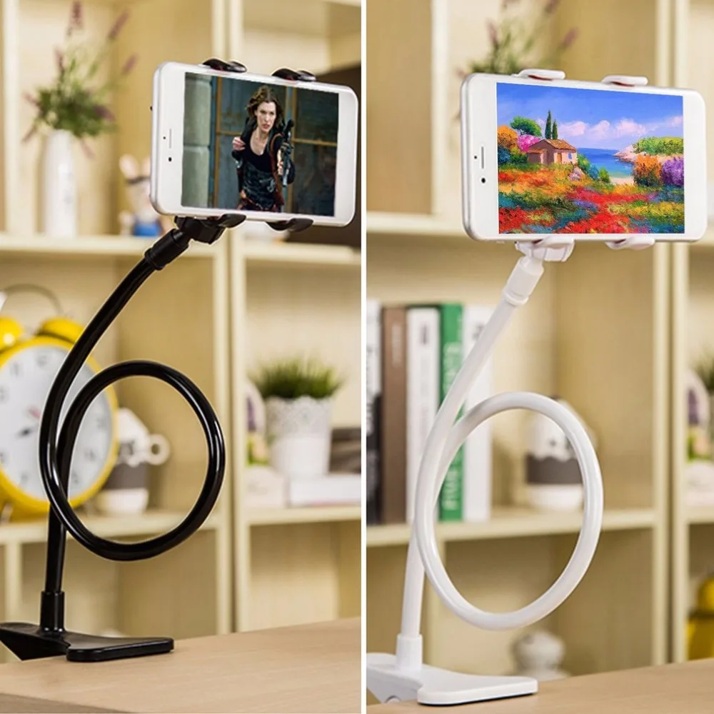 360 Rotating Flexible Long Arm Cell Phone Holder Stand Lazy Bed Desktop