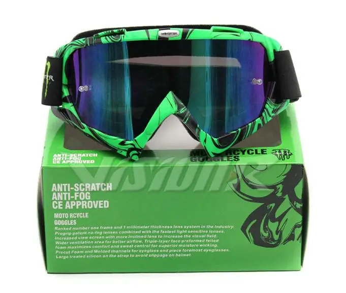 Мужские противотуманные UV400 очки для мотокросса, внедорожные Автогонки, маска, очки, солнцезащитные очки, защитные очки - Цвет: M1