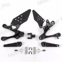 Frente Apoio Para Os Pés Para Kawasaki Ninja 2009 2010 2011 ZX6R ZX-6R Rider Pé Pegs Suportes de Pedal Moto Peças ZX 6R 09 10 11