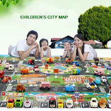Buy City Map Car Toys Model Crawling Mat Game Pad for Children Interactive Play House Toys Free Shipping