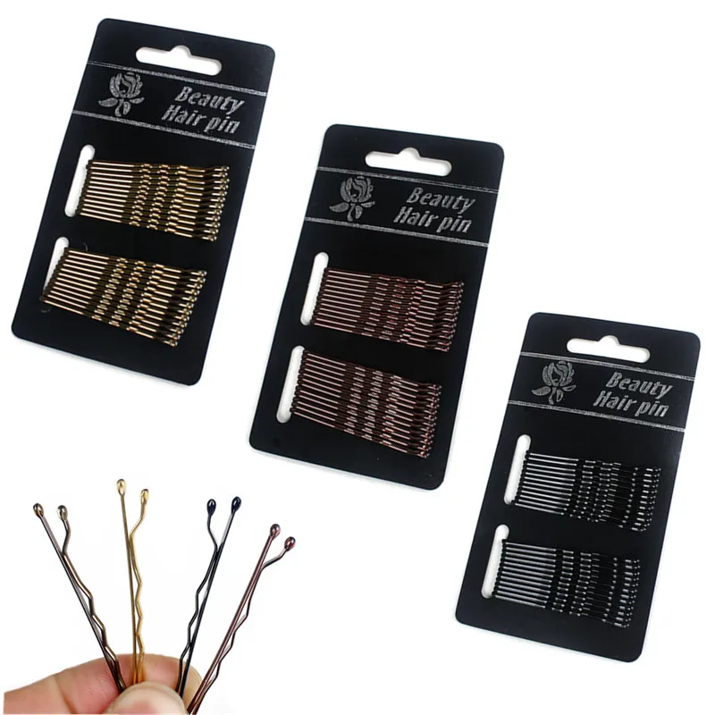 

24Pcs/set Hair Clip Ladies Hairpins Girls Curly Wavy Grips Hairstyle Women Bobby Pins Headwear Hair Accessories Styling Tool