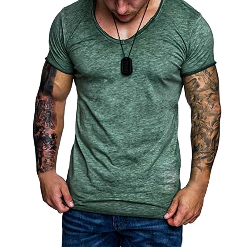 

HEFLASHOR Fashion Hip Hop Casual T-Shirt Tops Men T-Shirt Slim Fit Street Wear Short Sleeves T Shirt Casual Brand Male Clothing