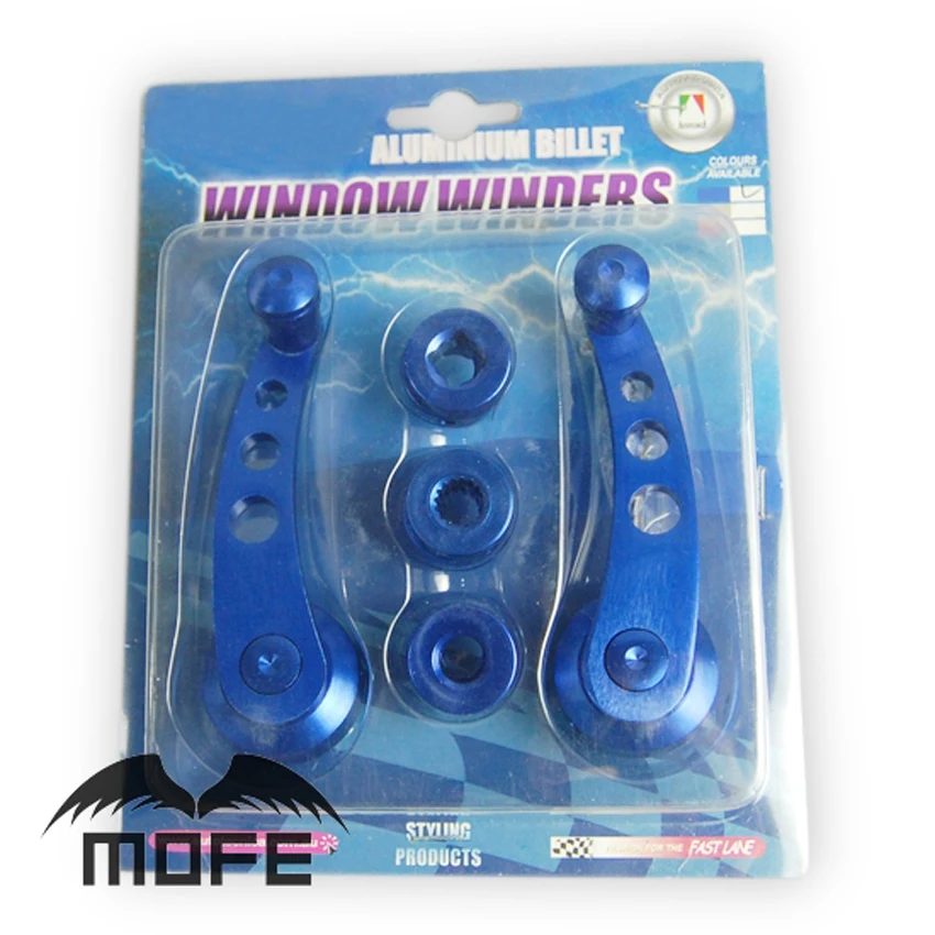 2pcs Aluminum Car Auto Window Winder Cranks Door Glass Handles Kit for