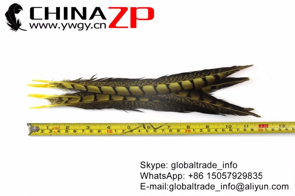 Китайский Пернатый 25 до 30 см экспорт хорошего качества Желтый окрашенный Алмазный фазан перья фазана для рукоделия украшения