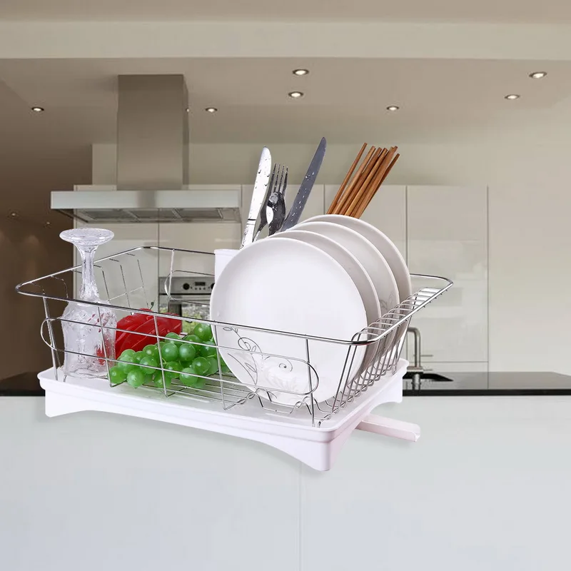 Hoomall многофункциональная стойка для хранения из нержавеющей стали, органайзер, кухонный органайзер для посуды, стеллажи для хранения посуды, миски, капельные стойки