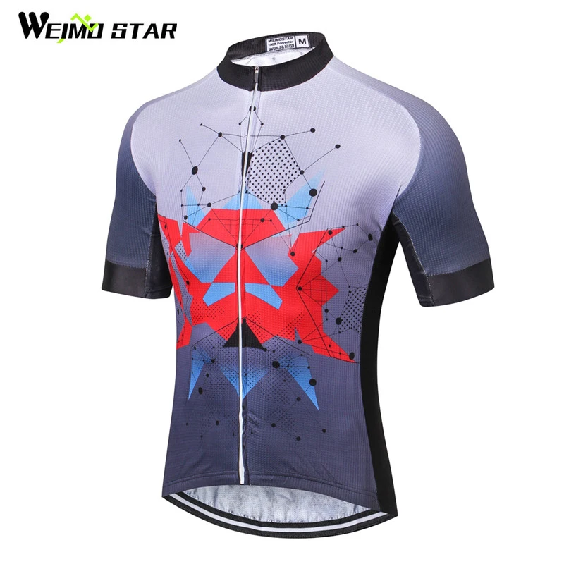 WEIMOSTAR 2017 Men Black Mtb Cycling Jersey Top Shirts Roupa Ciclismo Maillot Clothing Bike Team Breathable