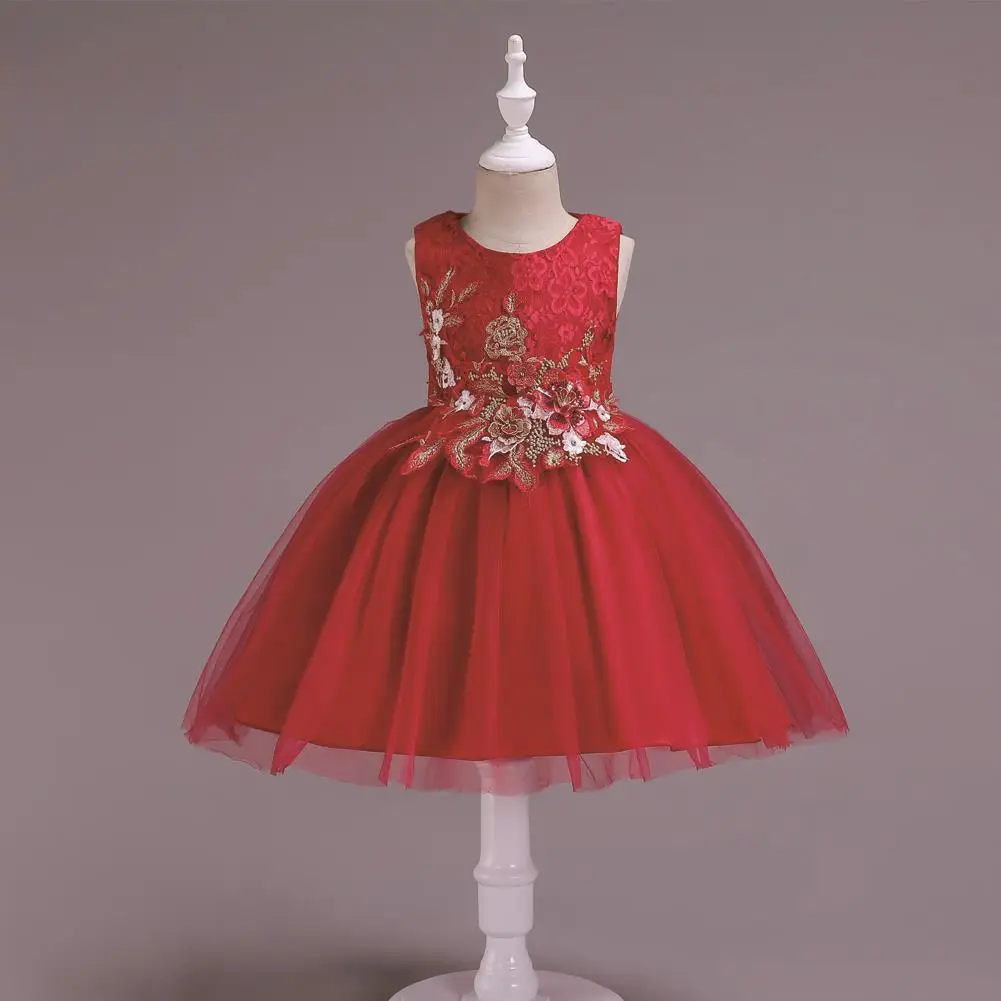 

2019 Tutu Mesh Costume Children Clothes Kids Birthday Princess Party Dress for Girls Bridesmaid Elegant Dress