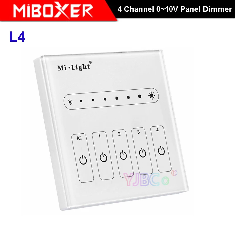 Miboxer L1 L4 1CH 4 CH 0~ 10V Светодиодный переключатель сенсорной панели переключатель LS4 0/1~ 10V регулятор мощности света для одноцветной светодиодной ленты - Color: L4