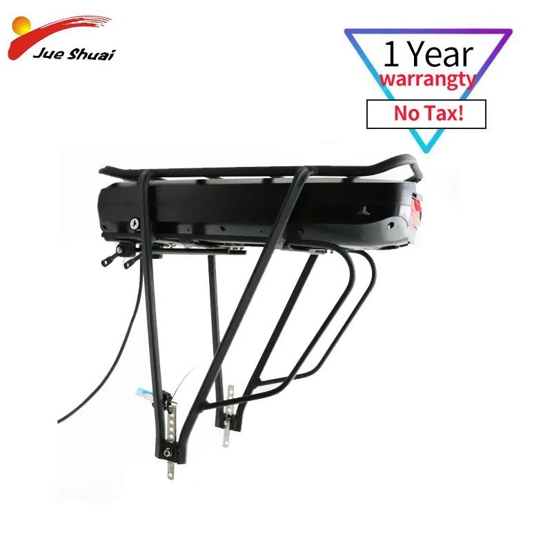 Perfect JS Rear Rack 48V10AH 12AH 16AH 17.5AH E-Bike Battery Samsung Cell 250W 350W 500W EBike Li-ion Battery Double Layer Luggage Rack 1