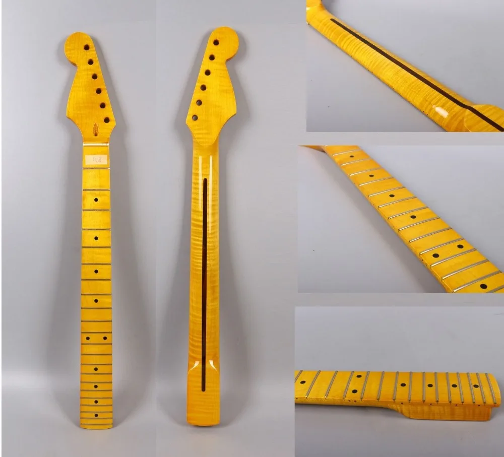 

Flame Maple Electric Guitar Neck 22 fret 25.5in Truss Rod left hand