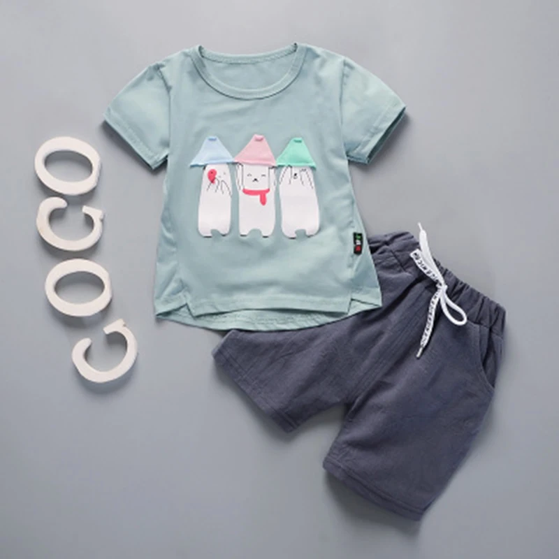 

Monogrammed vest boys' summer shorts sleeveless cotton sleeveless thin style