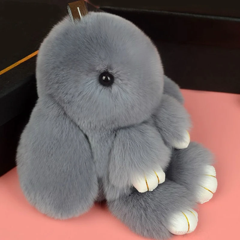 

Super Soft Cute Fur Play Dead Rabbit Winter Keychains Pom Rabbit Toy Doll Car Bag Ornaments Hanging Jewelry Accessories on Sale