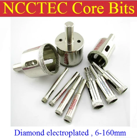 155mm 6.2 inch Electroplated rapid ncctec Diamond core drill bits ECD155 FREE shipping WET glass wall coring bits