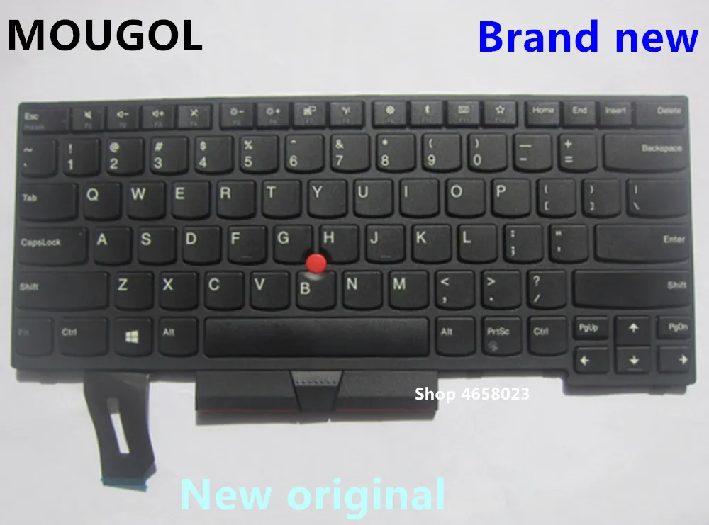 

MOUGOL New Original US English Keyboard for Lenovo Thinkpad T480S E480 L480 L380 L380 Yoga Teclado 01YP320 01YP240 01YP480 01YP4
