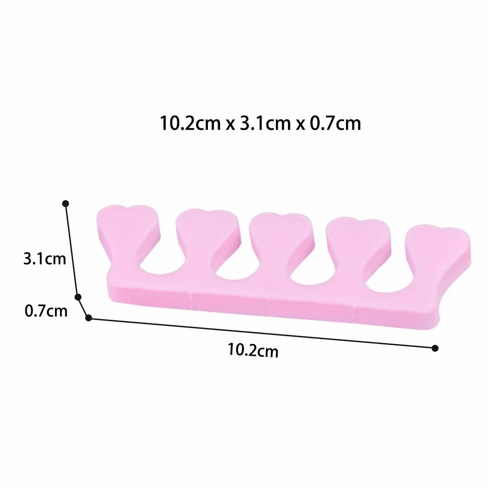 20 шт./лот пемзовый сепаратор для маникюра розовый разделитель для пальцев ног набор для маникюра маникюрный инструмент