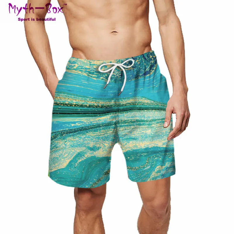 

Summer Men Beach Shorts Water Sport Pant 3D Print Male Loose Gym Running Shorts Vacation Surfing Trunks Swim Surf Board Swimwear