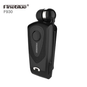 

Fineblue Bluetooth Earphone Retractable-Cable Noise Canceling Music Business-Stereo with vibration when incoming call F930