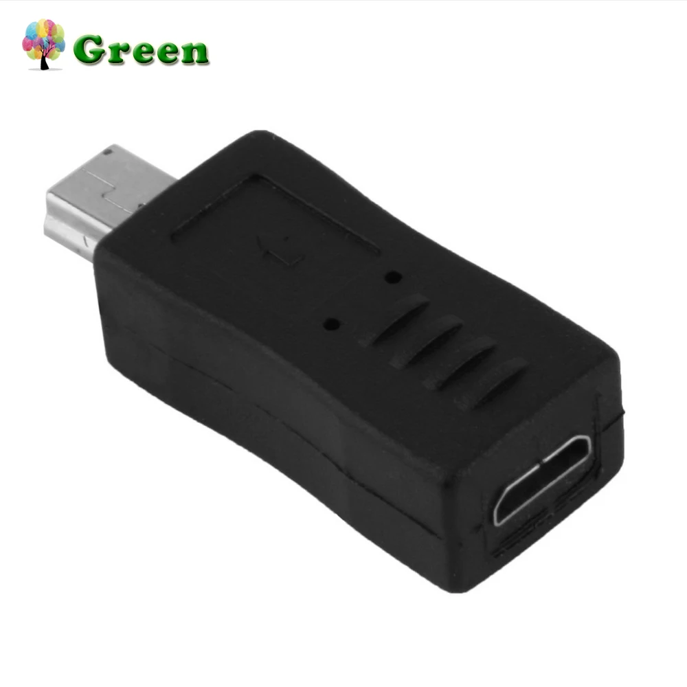 

Portable and Stylish Black Color Micro USB Female to Mini USB Male Adapter Converter Convenient to use