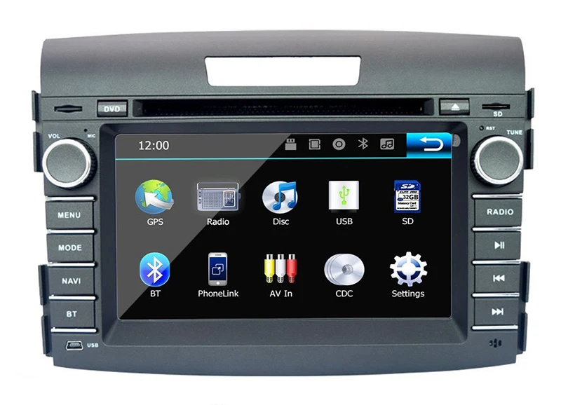 Discount 7" In-Dash Car DVD player with GPS(opt),audio Radio stereo,USB/SD,AUX,BT/TV,Canbus,car multimedia headunit for Honda CR-V 2012 1 Discount 7" In-Dash Car DVD player with GPS(opt),audio Radio stereo,USB/SD,AUX,BT/TV,Canbus,car multimedia headunit for Honda CR-V 2012 1