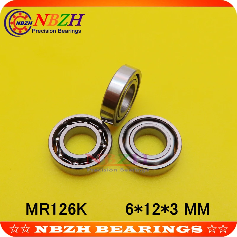 Миниатюрный подшипник MR126 открытый 6*12*3 мм для хобби и промышленности Rc SMR126 MR126K