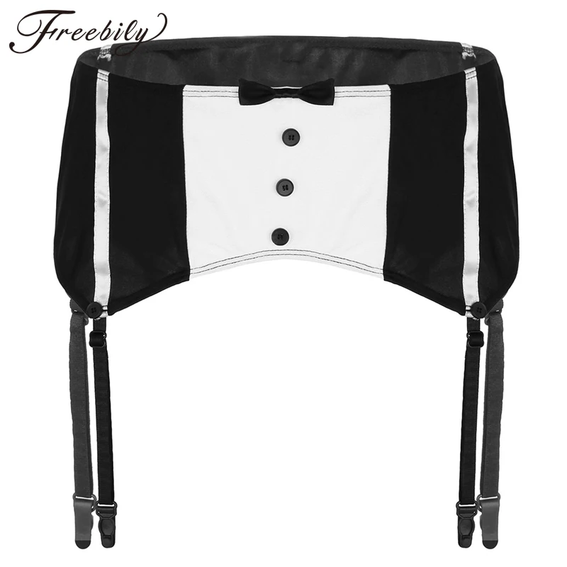 Men's sissy suspender garter belt Lingerie 4 Vintage Plastic Clips