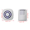 Wireless Infrared Motion Sensor Door Security Bell Alarm Chime EU/US Plug 3 AAA batteries Not Included ► Photo 3/6