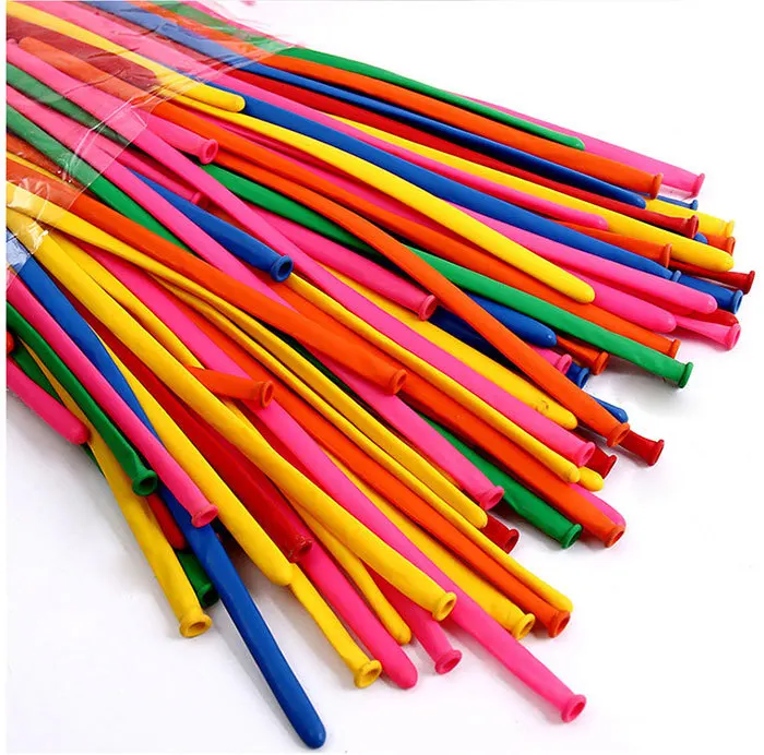 

200Pcs/bag Magic Long Animal mixed color Tying Making Balloons twist Latex Balloon Wedding Birthday Party Decoration Ballons