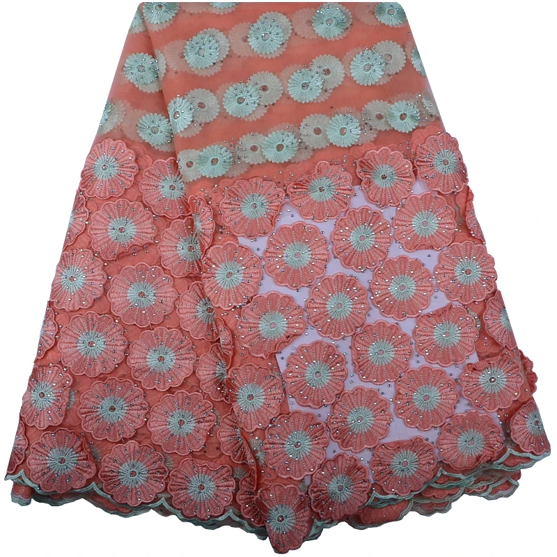 Африканская кружевная ткань с аппликацией вышитая кружевная ткань в нигерийском стиле Свадебная Высококачественная французская Тюлевая кружевная ткань для женщин F1084