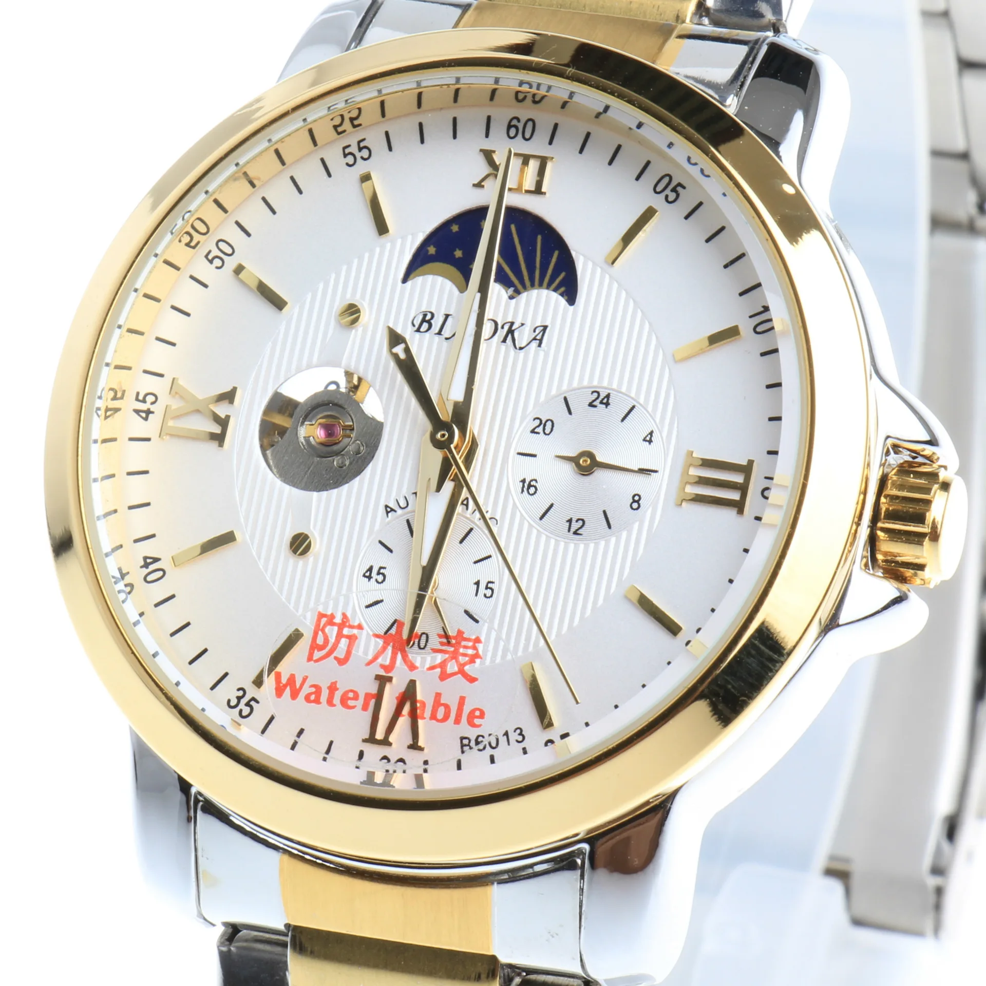2016 New Arrival 100 m Waterproof Men Luxury Brand BIAOKA Business Watch Mechanical Men Steel Wristwatch