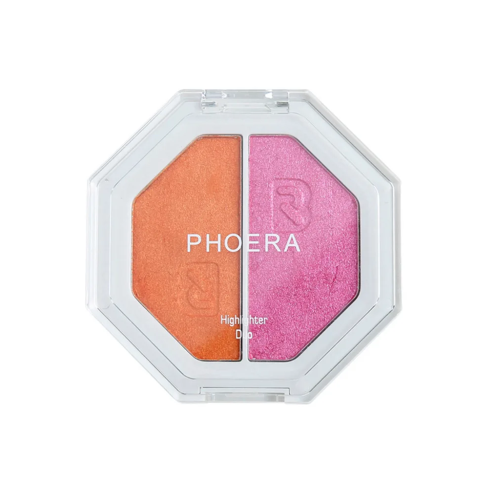 Палитра теней двухцветная хайлайтер Make Up Shimmer Cream Makeup Cosmetics Diamond Glitter Highlight тени для век Shadow