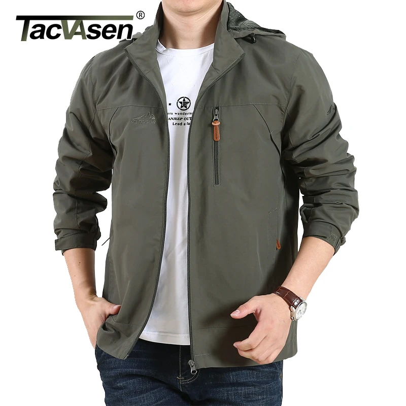 

TACVASEN Spring Tactical Jackets Men Solid Military Army Jacket and Coat Loose Thin Fashion Casual Jackets Outwear 5XL Plus Size