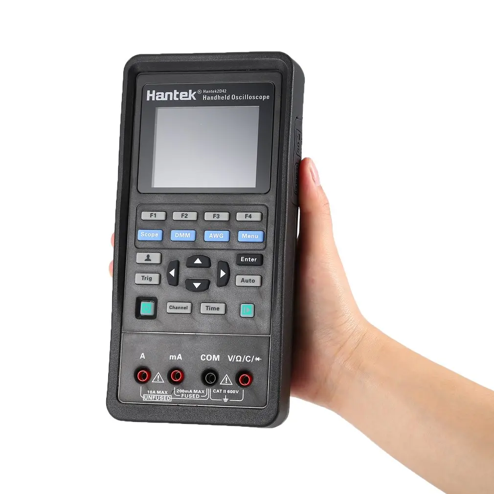 Hantek 2D42 цифровой мультиметры Ручной осциллограф 3 в 1 интеллектуальный