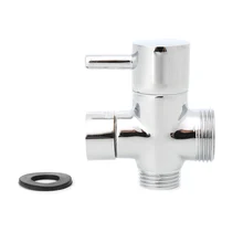 1/" латунный душевой рычаг переключающий клапан для ванной универсальная Душевая система хром 2 способа