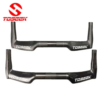 

TOSEEK full carbon rest handlebar TT handlebar road bike bicycle 31.8*400/420/440mm matte gloss UD finish black bike parts