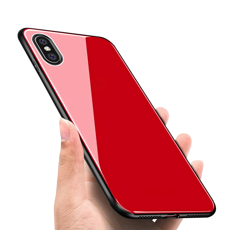 

For iPhone XR XS XS Max 2018 Case Tempered Glass Shockproof Ultra Thin Glass Cover Cases for iPhone X 7 6 6S 8 Plus Coque Fundas