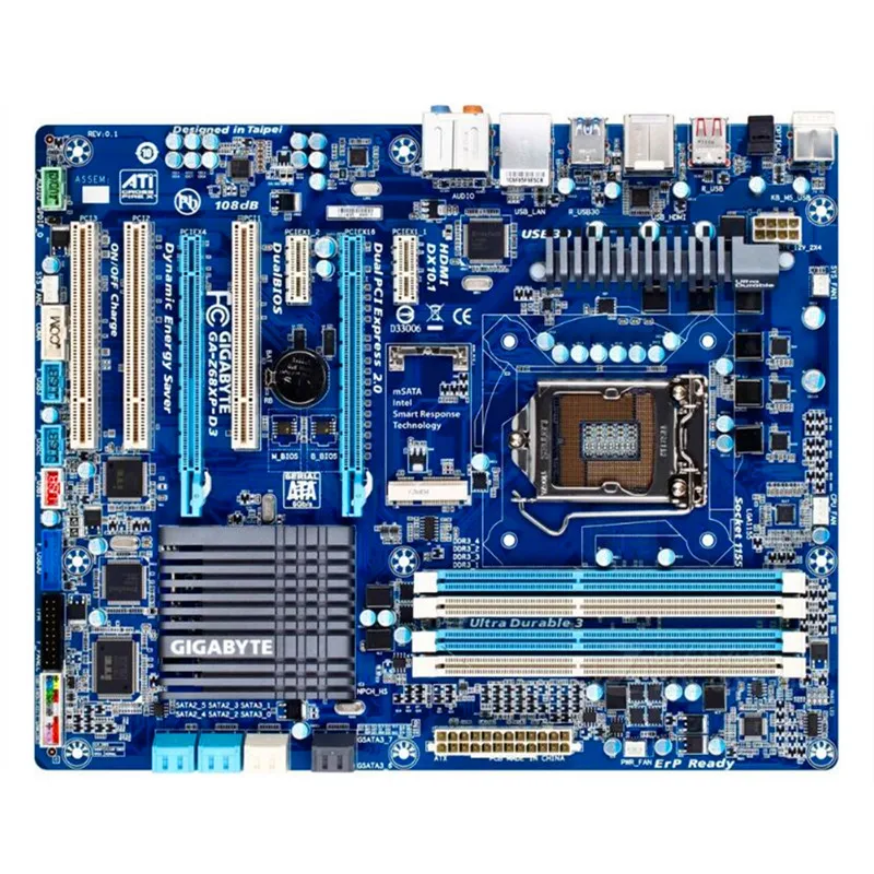 Для Gigabyte GA-Z68XP-D3 оригинальная настольная материнская плата Z68XP-D3 Z68 LGA 1155DDR3 32G SATA3