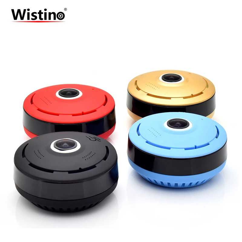 

Wistino HD960P Panoramic Fisheye Wifi Camera VR 360 Degree Security Surveillance Camera Home Security Mini Wireless Baby Monitor