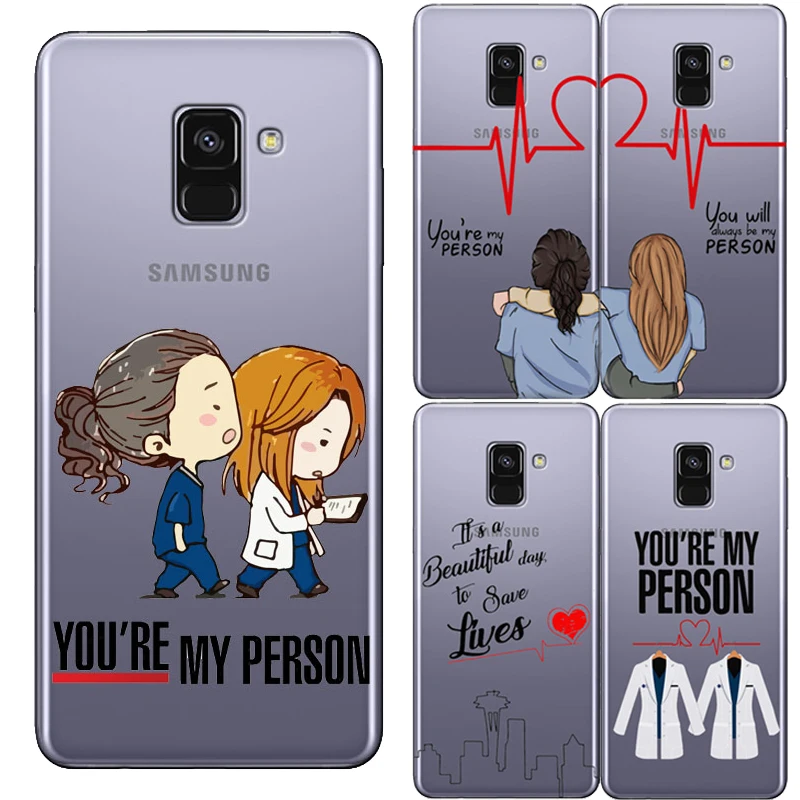 Вы мой человек GREYS Anatomy BBF мягкие ТПУ оригинальные чехлы для samsung A10 A30 A50 A6 2018 A7 A750 A8
