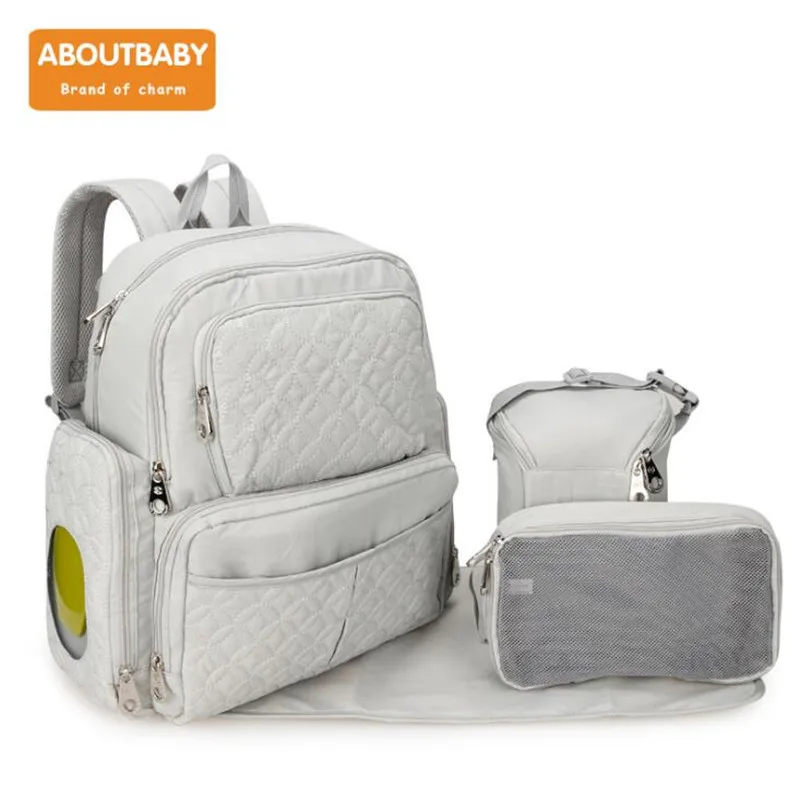 Large Capacity Baby Diaper Bag Travel Backpack Nappy Changing Stroller