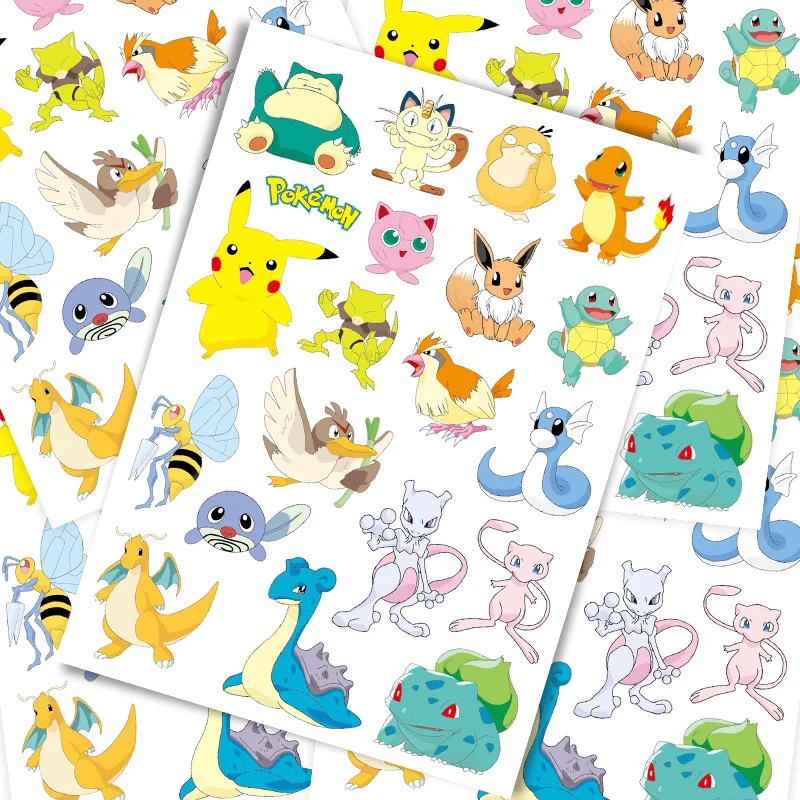 

20 Pcs Pikachu stickers suitcase stickers waterproof trolley suitcase stickers