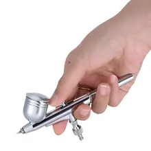 Гравитационная подача двойного действия Аэрограф пистолет-распылитель набор с насадкой гаечный ключ и капельница для художественных иллюстраций Ретуширование ремесла