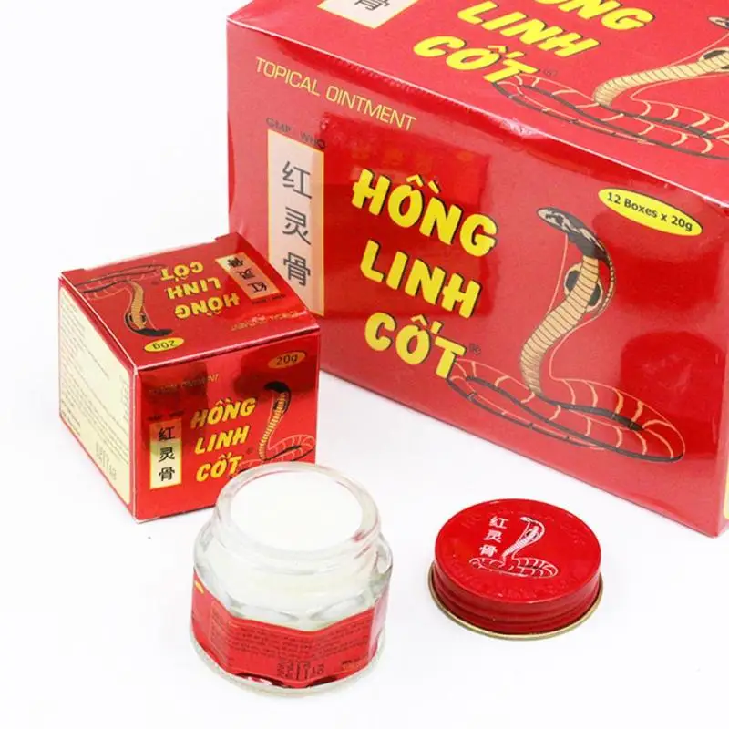 

20g Vietnam Red Ling bone cream cure wind arthritis pain muscle soreness bruises and bruises sciatica bone back pain relief L3