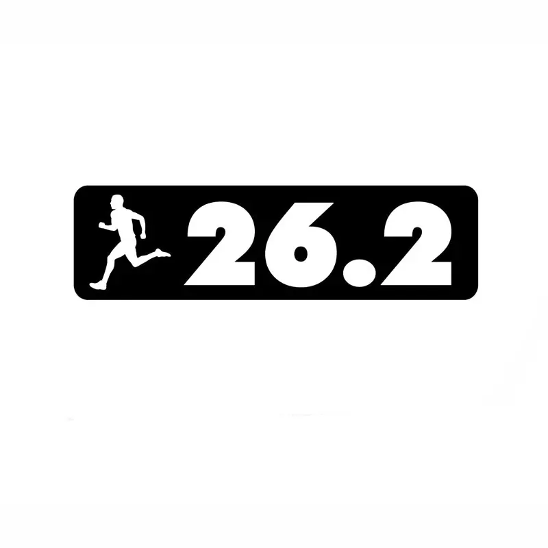16.2 ซม.* 4.4 ซม.26.2 มาราธอน Decal Runner โลโก้ Race Sprint กันชนรถจัด