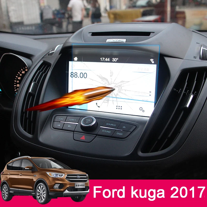 Car GPS Navigation Screen Glass Steel Protective Film for Ford Kuga Escape 2013 14 2015 2016