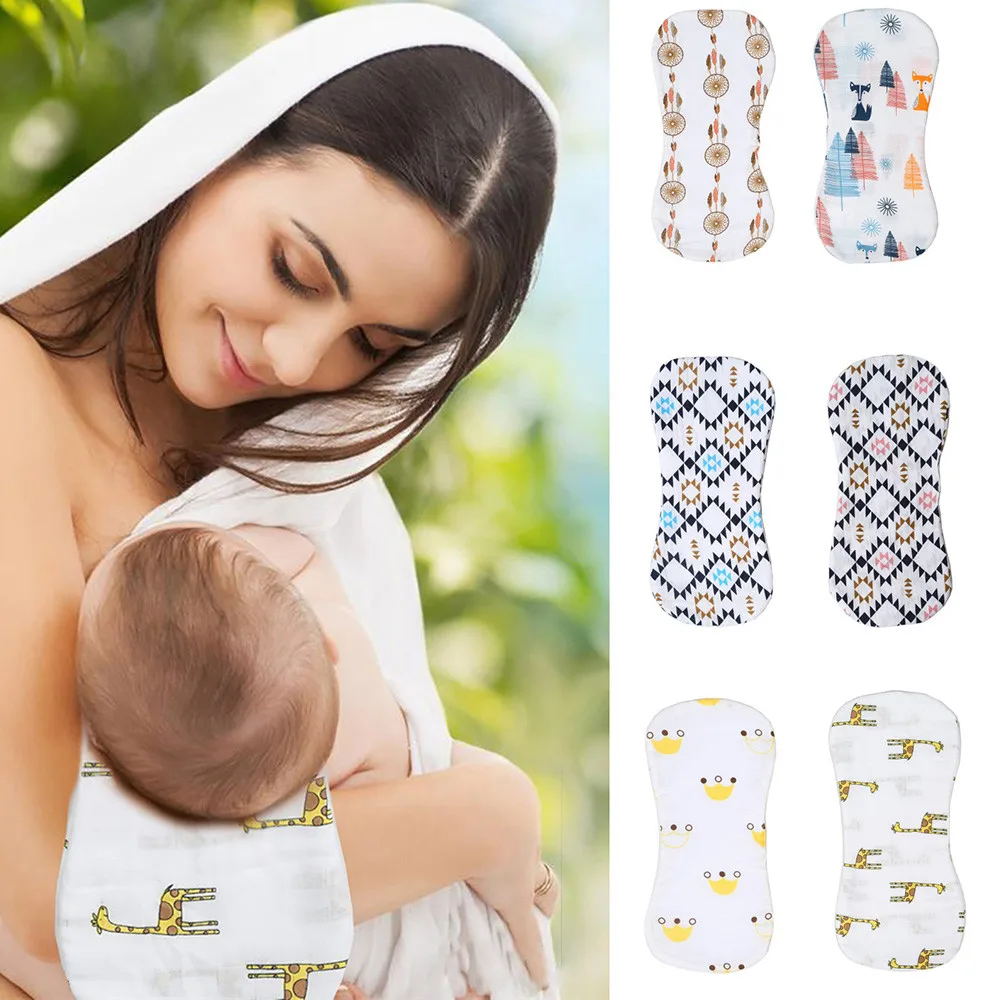 2Pcs Newborn Infant Baby Feeding Mat Soft Towel Sleeping Saliva Towel