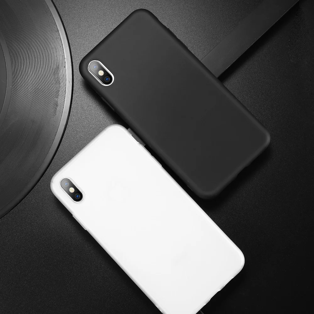 Ультратонкий простой чехол KISSCASE для iPhone X 6 6S 7 8 Plus мягкие силиконовые чехлы