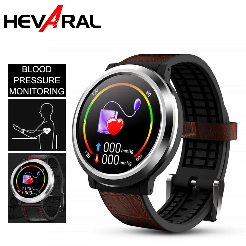 

HEVARAL Smart Watch Heart Rate Blood Pressure Monitor Relogio 3D Dynamic UI GPS Android Smartwatch IP67 Sports Pedometer For Men