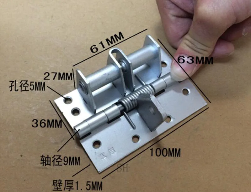 4 дюймов Весна шарнира автоматические петли закрытия 90 градусов позиционирования гардероб стелс дверные петли