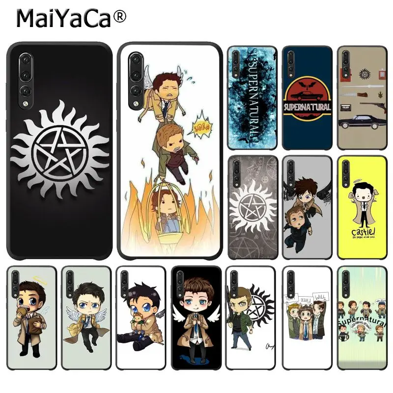 

MaiYaCa cool Supernatural tv logo Black Phone Case for Huawei P20Lite P10 Plus Mate9 10 Mate10 Lite P20 Pro Honor10 Mate20