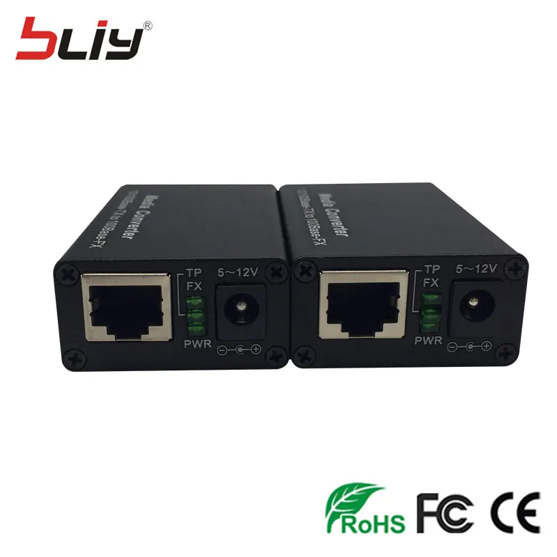 Bliy 1 пара gigabit fibra оптический к rj45 UTP мини медиаконвертер 3 км 1310/1550 волокно к ethernet переключатель волоконно-прерыватель